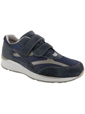 SAS JV Journey Mens Sneakers Blue Suede Mesh Ortholite Comfort Shoe Size 13W NEW